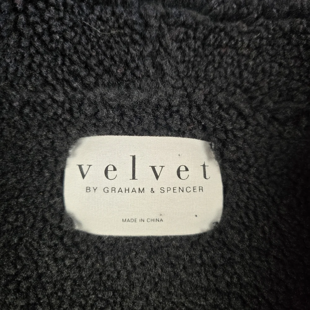 Anthropologie Velvet By Graham & Spencer Faux Fur Suede Small